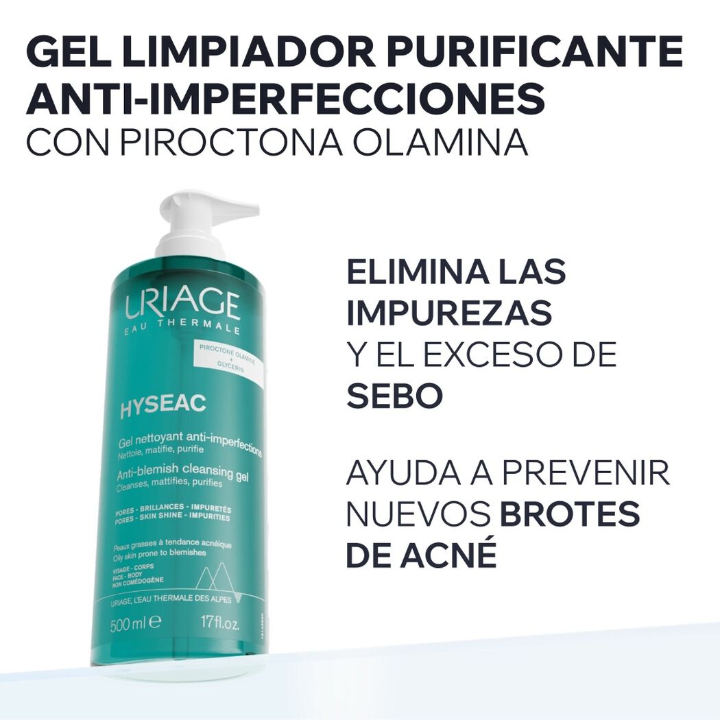 Gel Limpiador Purificante Hys&eacute;ac 500ml Uriage, , large image number 1