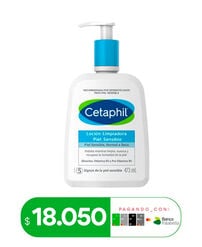 Loción limpiadora facial cetaphil para pieles sensibles 473ml