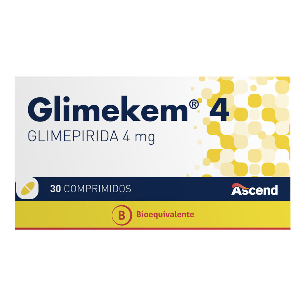 Glimekem 4 mg 30 Comprimidos, , large image number 1