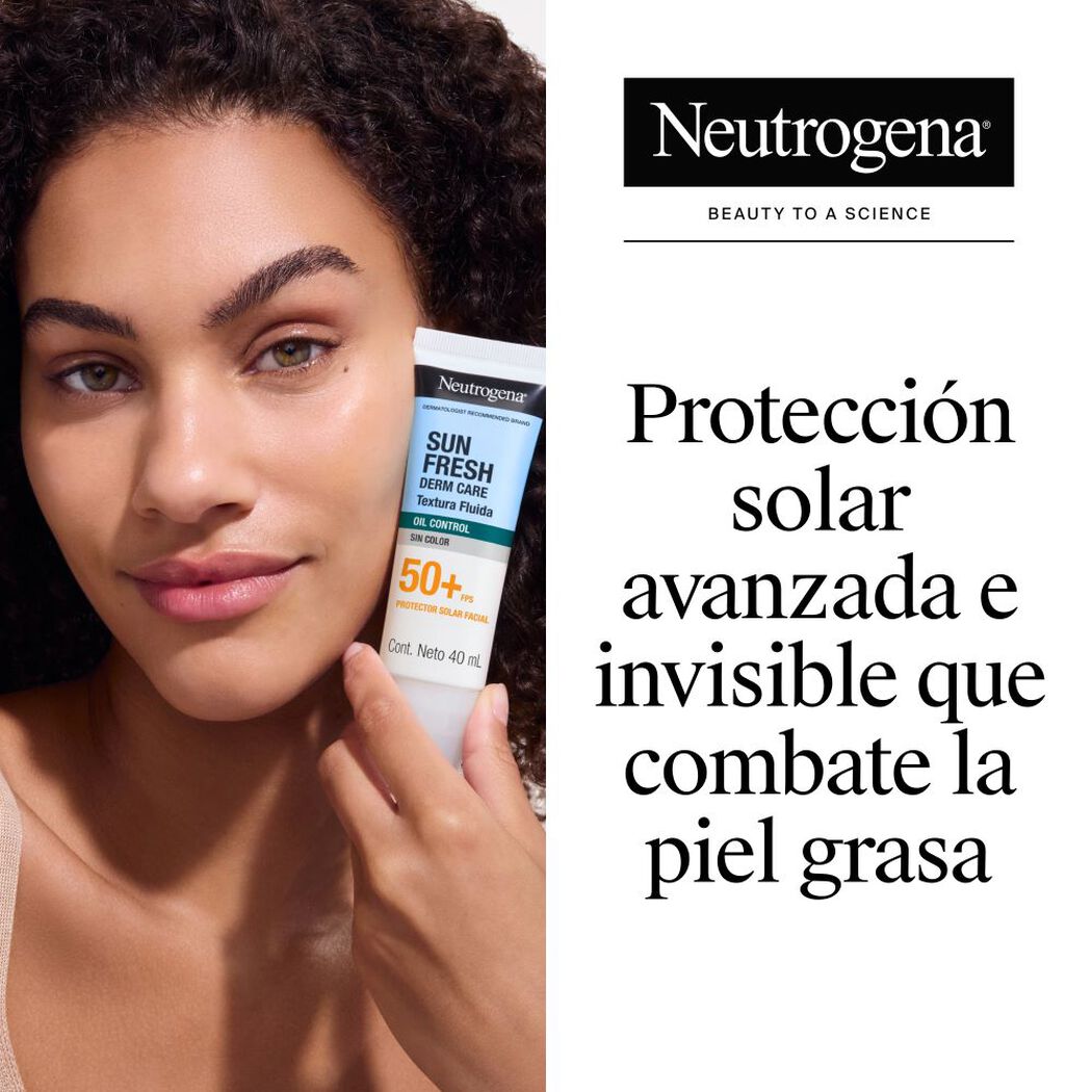 Protector Solar Neutrogena Facial Sun Fresh FPS 50+ 40 mL, , large image number 1