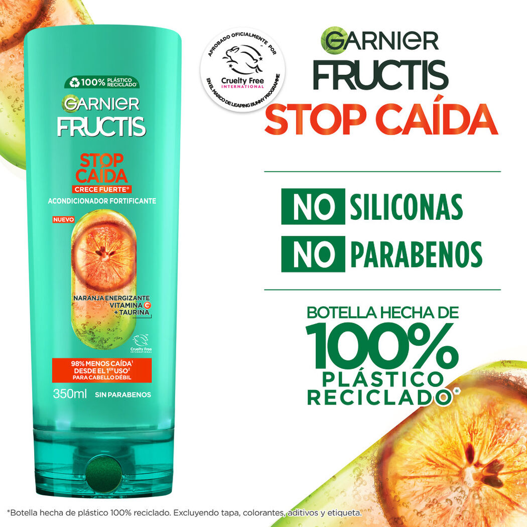 Acondicionador Fructis Stop Caída Crece Fuerte 350 mL, , large image number 4