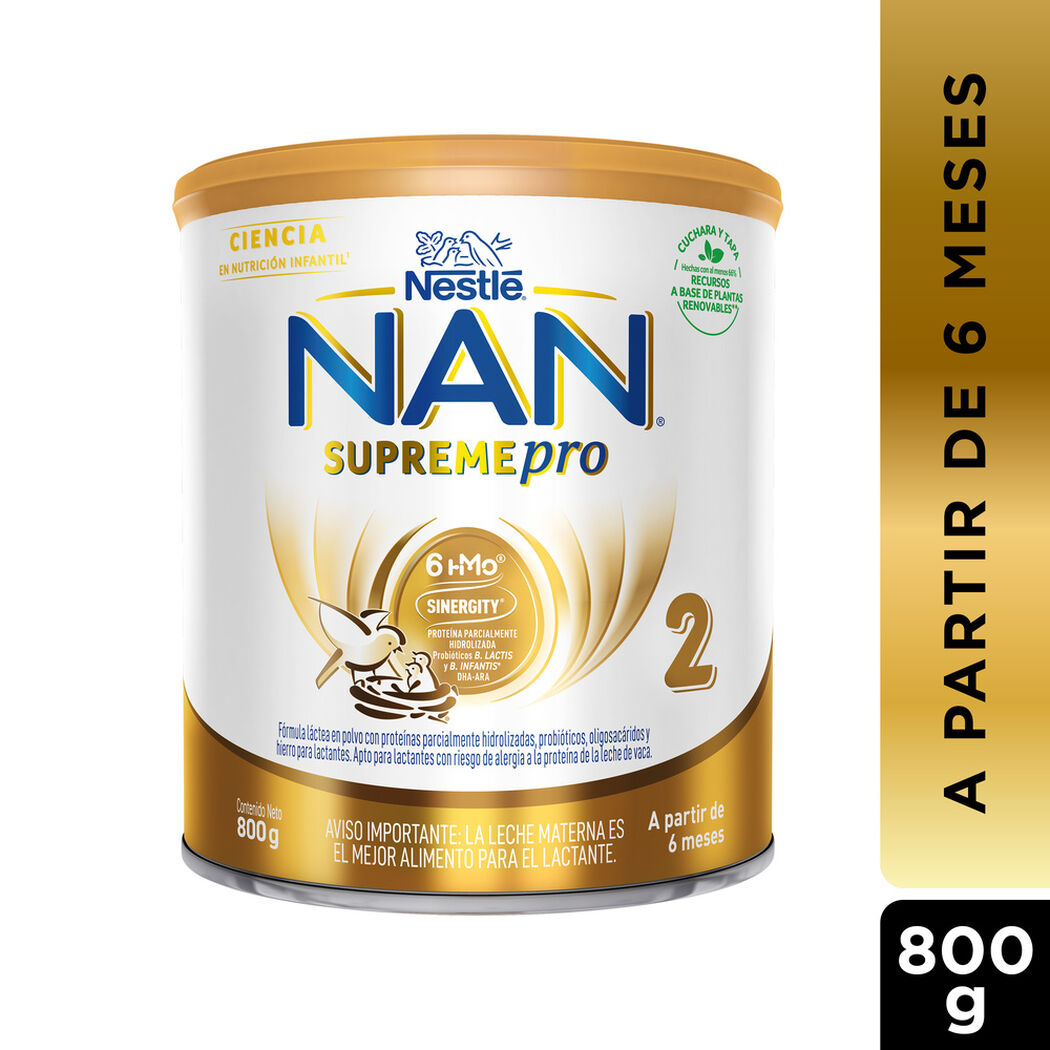 F&oacute;rmula Infantil Nan Supreme Etapa 2 800 g, , large image number 0