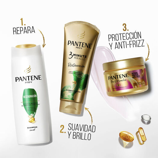 Shampoo Pantene Restauración 1000Ml, , large image number 3