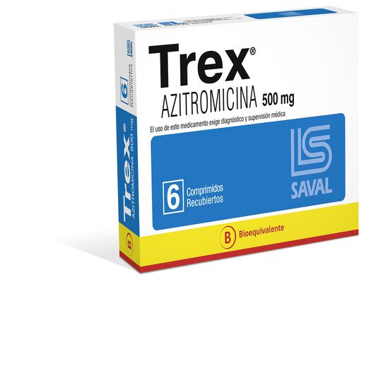 Trex 500 mg x 6 Comprimidos Recubiertos, , large image number 0