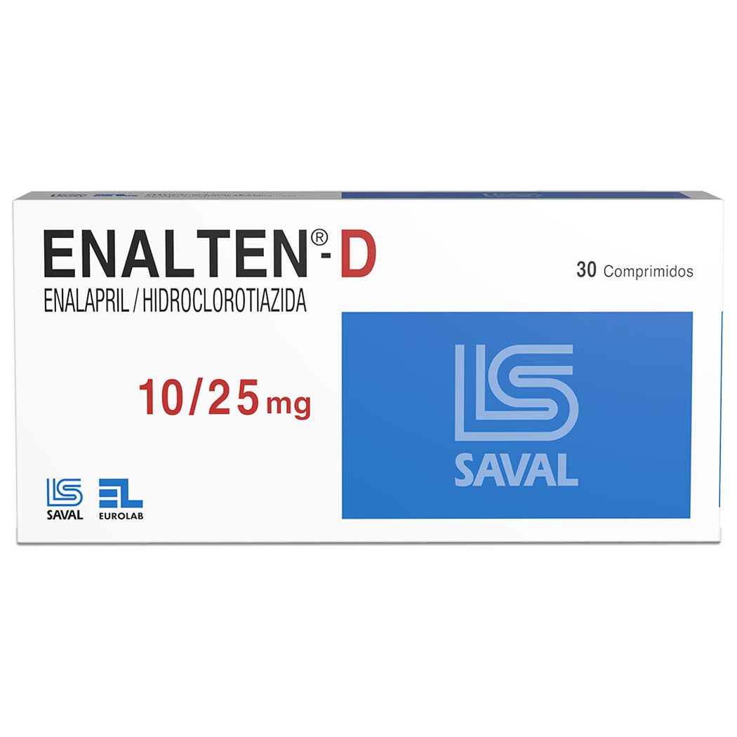 Enalten-D 10 mg/25 mg x 30 Comprimidos, , large image number 0