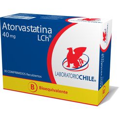Atorvastatina 40 mg Caja 30 Comp. Recubiertos CHILE