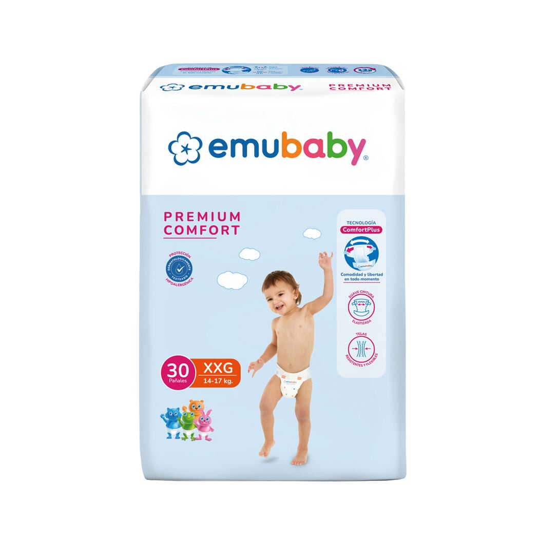 Pa&ntilde;ales Premium Comfort 14-17Kg XXG x 30 unidades, , large image number 1