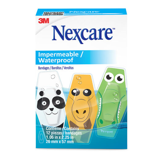 Parches Animales Impermeables 12 Und. Nexcare, , large image number 0