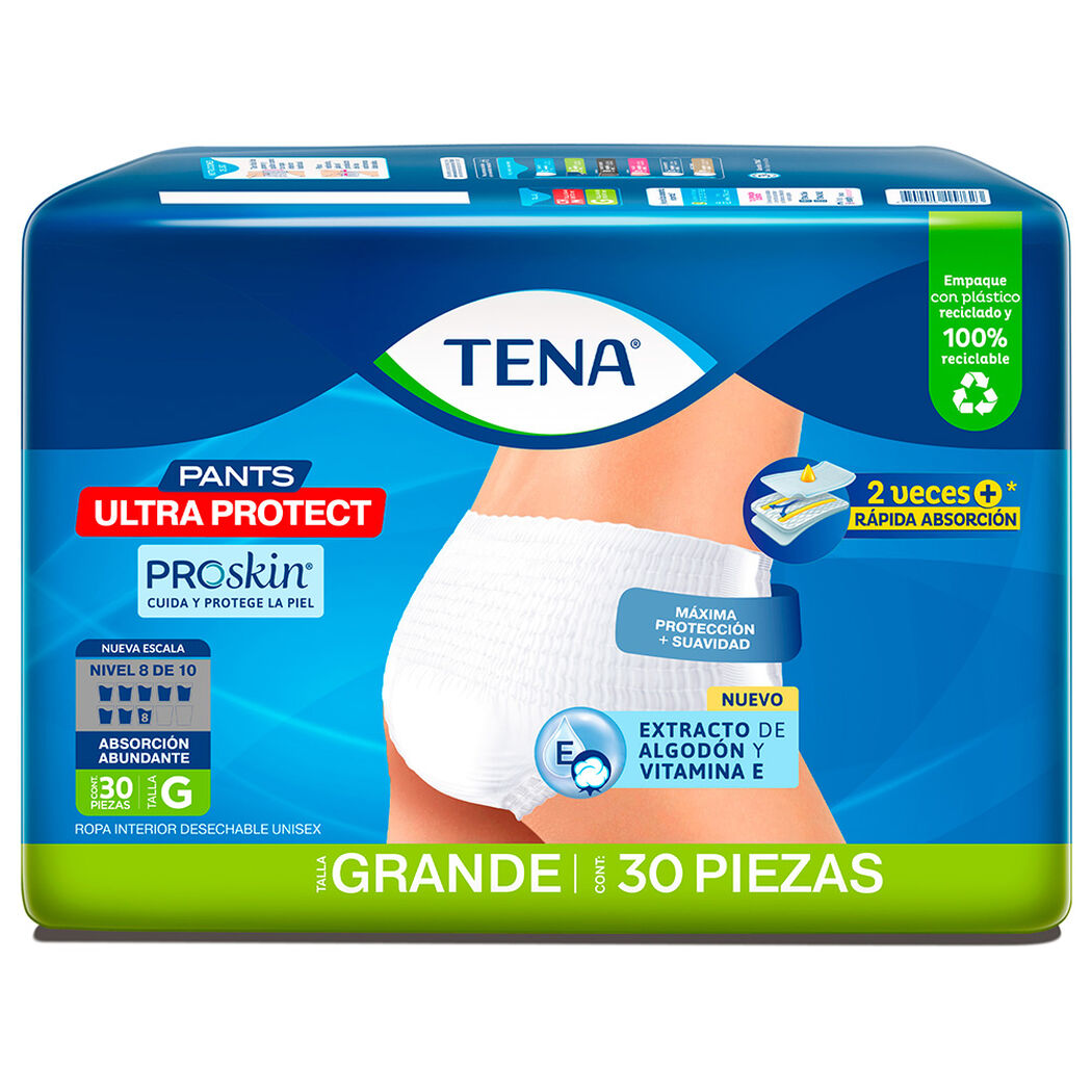 Ropa Interior Desechable TENA Pants Ultra Protect G 30 Unid, , large image number 1