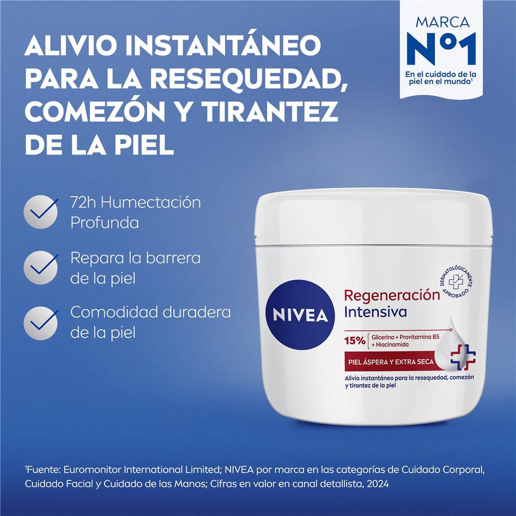 Crema Pote Nivea Regeneración Intensiva 400Ml, , large image number 2