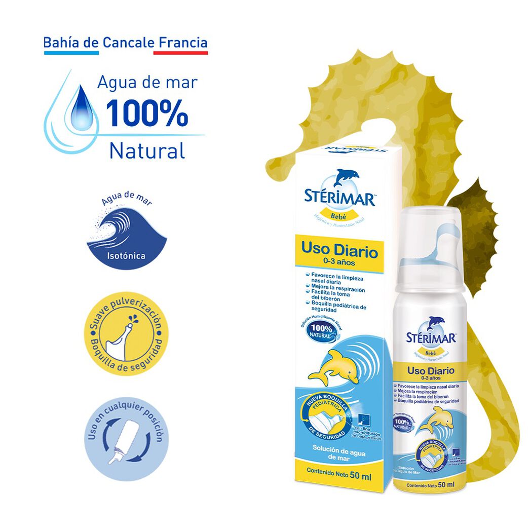 Stérimar Bebé Solución de Agua de Mar 50 mL, , large image number 1