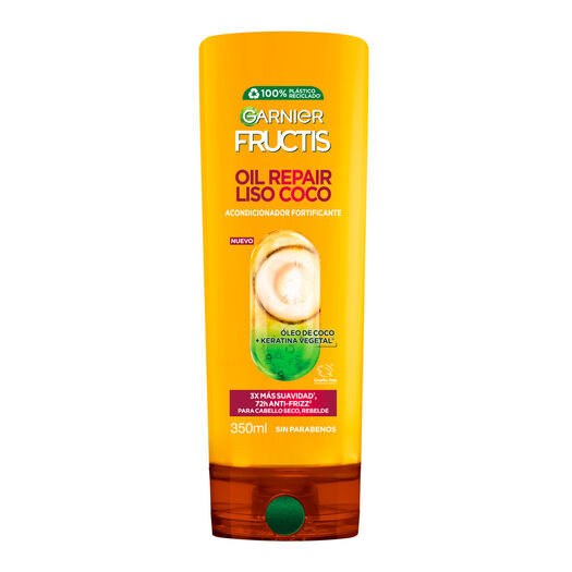 Fructis Acondicionador Liso Coco x 350 mL, , large image number 1