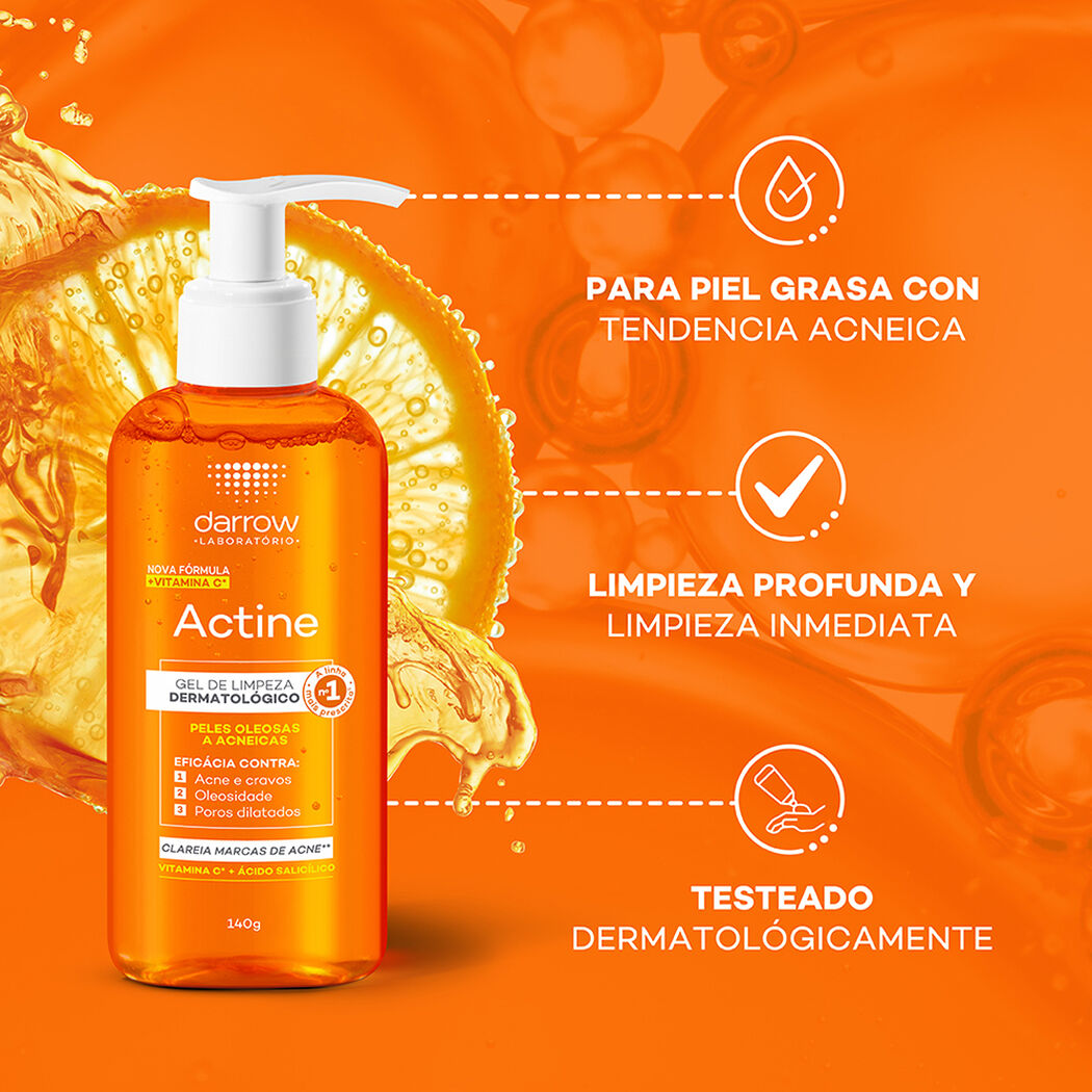 Darrow Actine Gel Limpiador Dermatológico 140G, , large image number 2