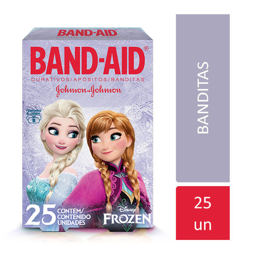 apósitos adhesivos sanitarios band-aid® frozen x 25 un., , large image number 0