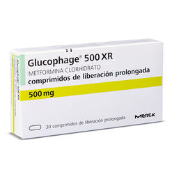 Glucophage XR 500 mg x 30 Comprimidos de Liberación Prolongada