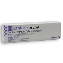 Insulina Lantus Solostar 100 UI/mL Solucion Inyectable x 1 Unidad