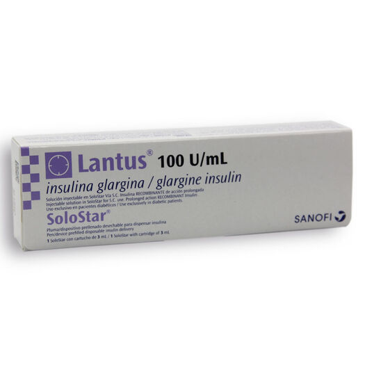 Insulina Lantus Solostar 100 UI/mL Solucion Inyectable x 1 Unidad, , large image number 0