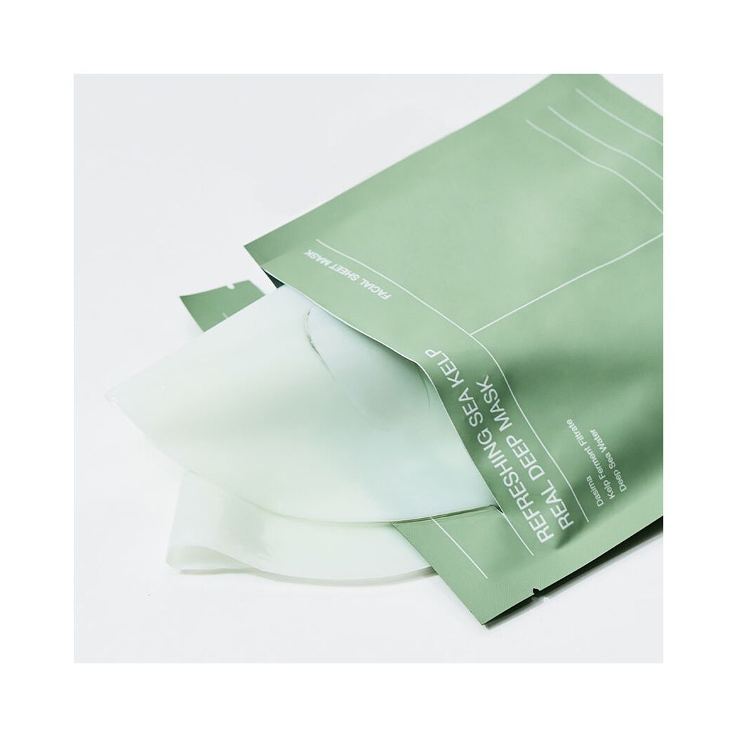 Refreshing Sea Kelp Real Deep Mask - Mascarilla calmante y purificante, , large image number 1
