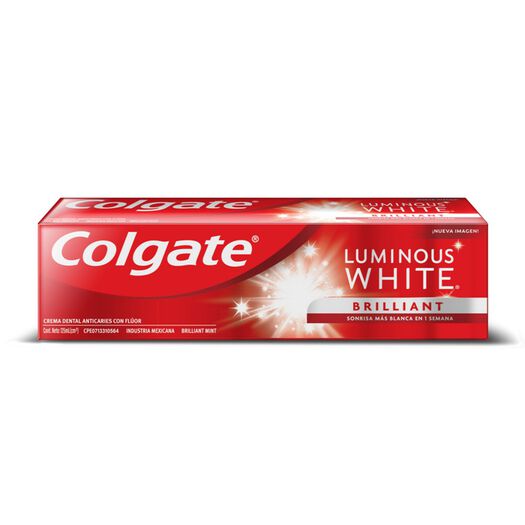 Pasta Dental Colgate Luminous White Brillian 125 mL, , large image number 1