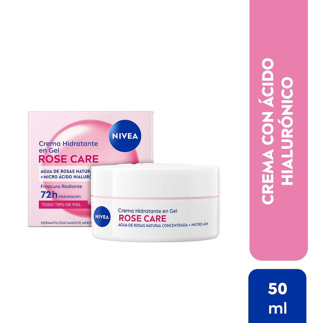 Crema Facial Nivea Rose Care 50 ml, , large image number 0