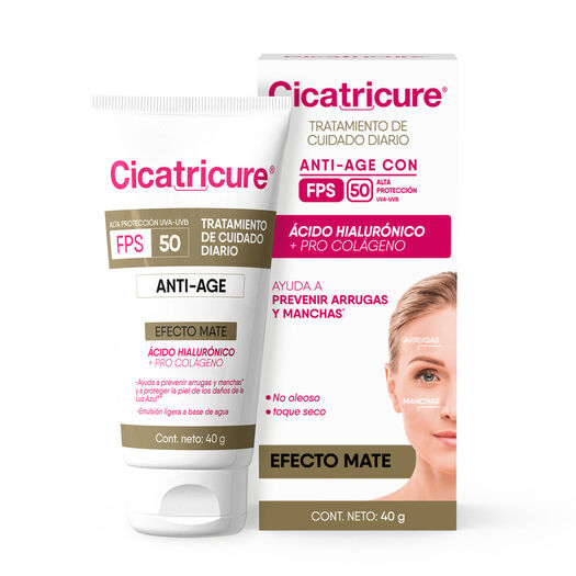 Cicatricure Crema Anti-Age FPS 50 Efecto Mate 40 G, , large image number 1