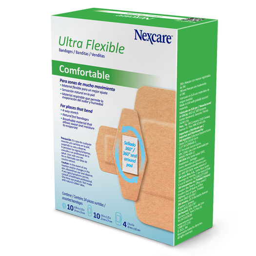 Parche Ultra Flexibles, 24 un. Tamaños surtidos Nexcare, , large image number 1