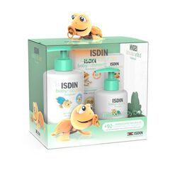 ISDIN Set Rutina BabyNaturals Gel Shampoo 400 ml + Bálsamo Reparador Perioral 15 ml + Pomada del Pañal Regeneradora ZN40 100 ml + Loción Corporal 200 ml