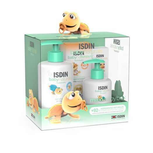 ISDIN Set Rutina BabyNaturals Gel Shampoo 400 ml + Bálsamo Reparador Perioral 15 ml + Pomada del Pañal Regeneradora ZN40 100 ml + Loción Corporal 200 ml, , large image number 0