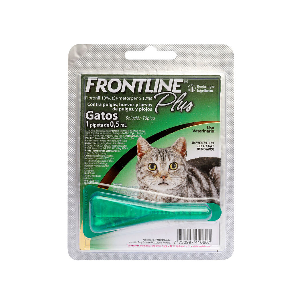 Vet. Frontline Plus Gato 1U 0,5 Ml, , large image number 0