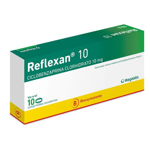 Reflexan 10 mg x 10 Comprimidos Recubiertos, , large image number 0