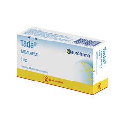 Tada Tadalafilo 5mg 30 Comprimidos Recubiertos