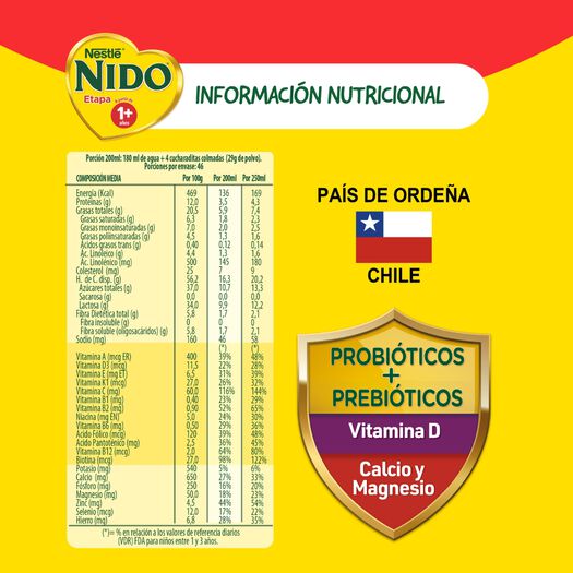 Fórmula Láctea Nido Etapa 1+ 1350g, , large image number 4