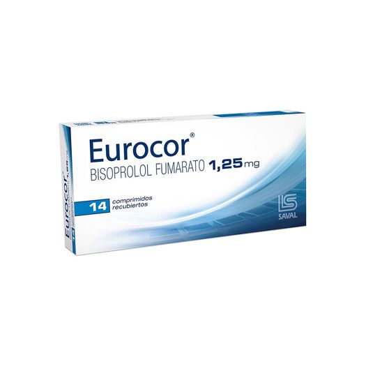 Eurocor 1.25 mg x 14 Comprimidos Recubiertos, , large image number 0