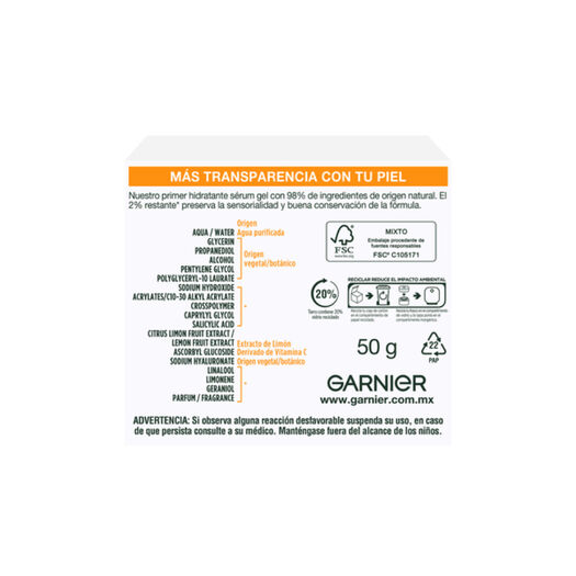 Crema Gel Hidratante Garnier Express Aclara 50 ml, , large image number 4