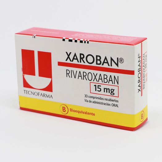 Xaroban 15 mg x 30 Comprimidos Recubiertos, , large image number 0