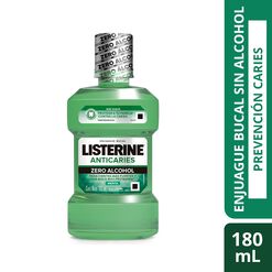 Listerine Anticaries Zero Alcohol 180Ml