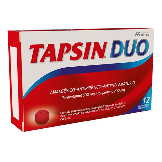 Tapsin Duo x 12 Comprimidos Recubiertos, , large image number 0