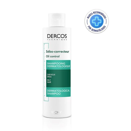 Shampoo Dercos Sebo Corrector 200 ml, , large image number 0