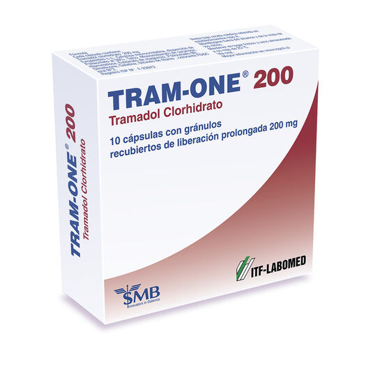 Tram One 200 mg x 10 Cápsulas con Gránulos Recubiertos de Liberación Prolongada, , large image number 0