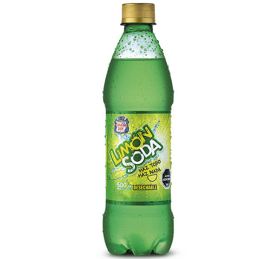 Limon Soda Bebida Botella x 500 mL, , large image number 0