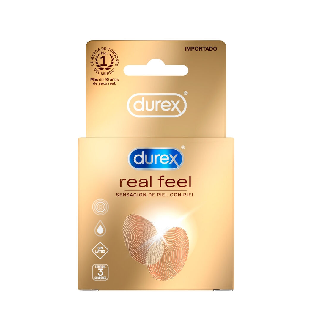 Durex Condones Real Feel 3 unidades, , large image number 4