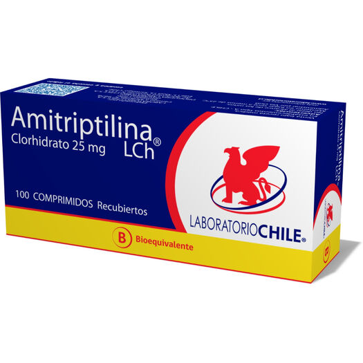 Amitriptilina 25 mg Caja 100 Comp. Recubiertos CHILE, , large image number 0