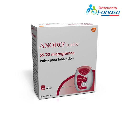 Anoro Ellipta 55 mcg/22 mcg Polvo para Inhalación 30 dosis, , large image number 0