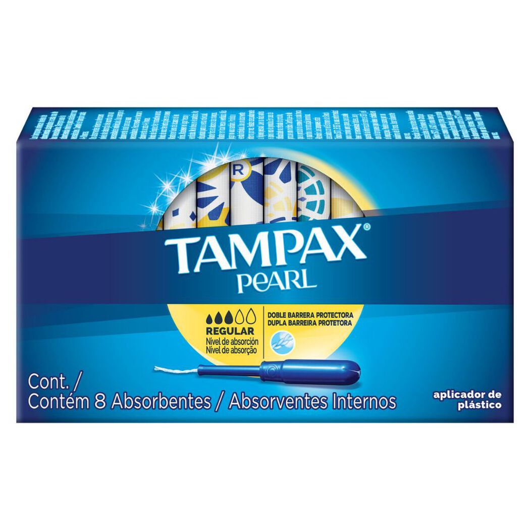 Tampones Tampax Pearl Flujo Regular, 8 Unidades, , large image number 3