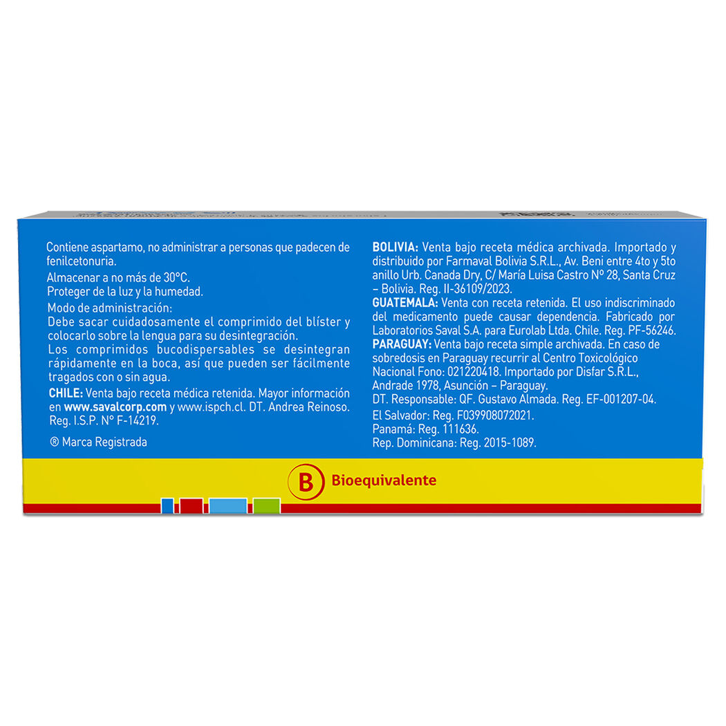 CLONEX CD Clonazepam 2 mg 30 comprimidos dispersables, , large image number 3