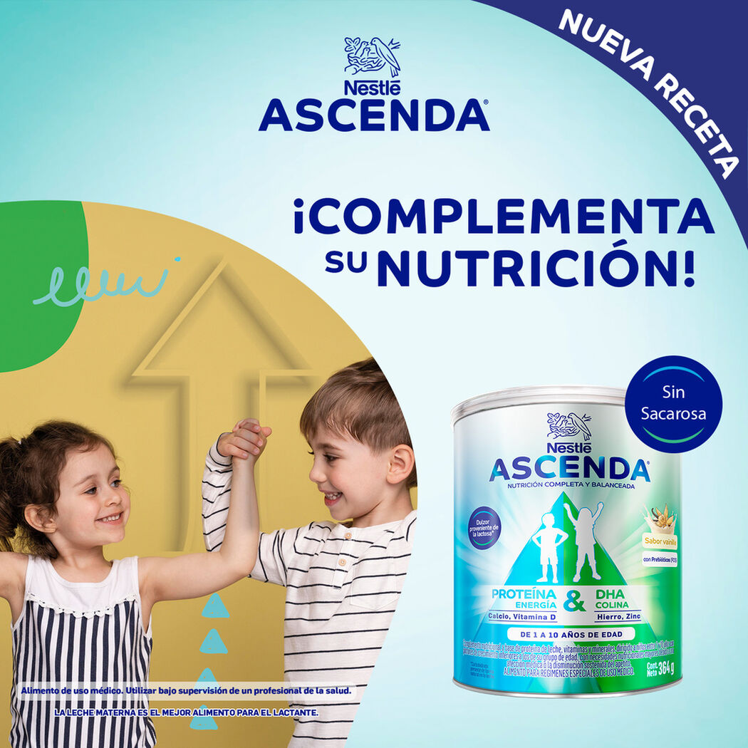 Suplemento Ascenda Sabor Vainilla 364G, , large image number 3
