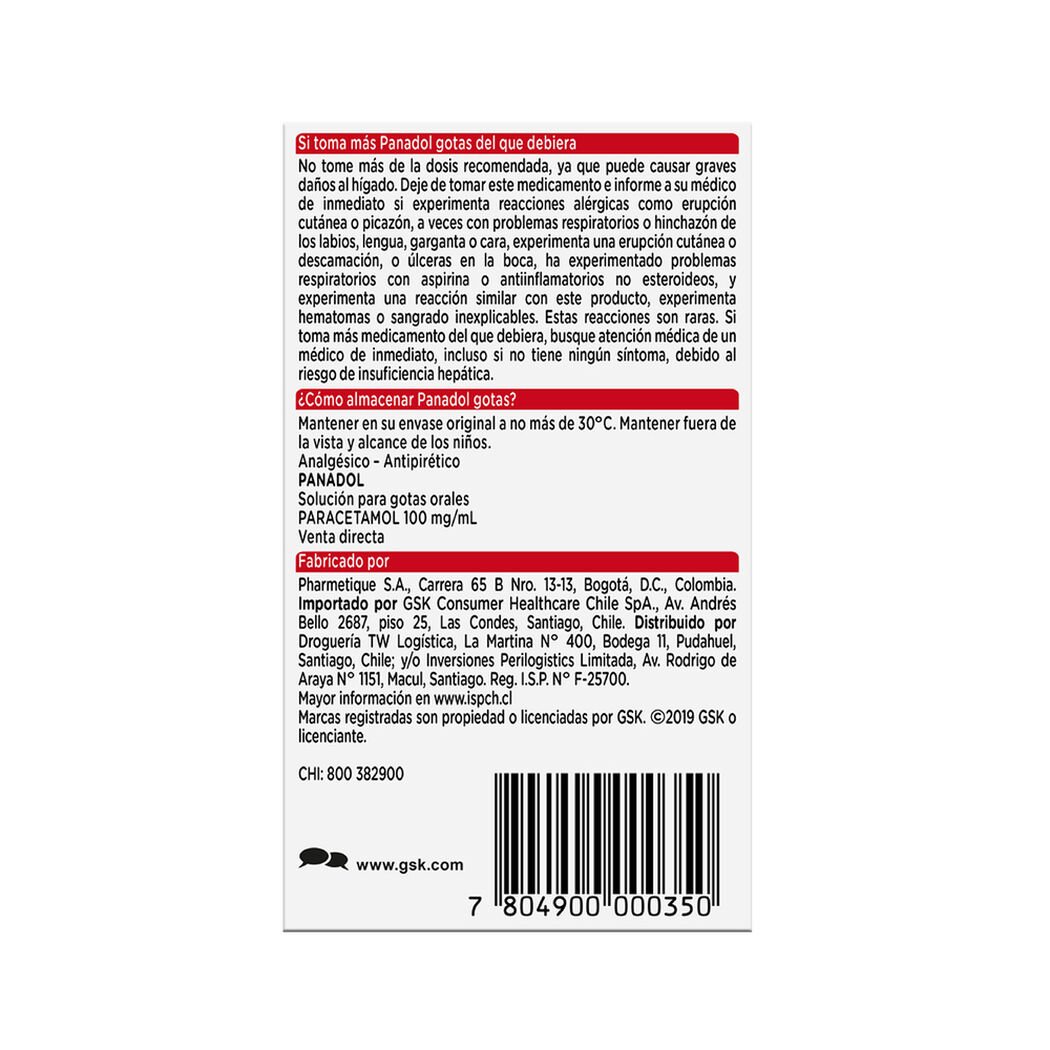 Panadol Niños 100mg/Ml Gotas 15ml, , large image number 3