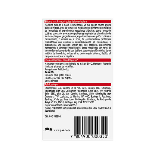 Panadol Niños 100mg/Ml Gotas 15ml, , large image number 3