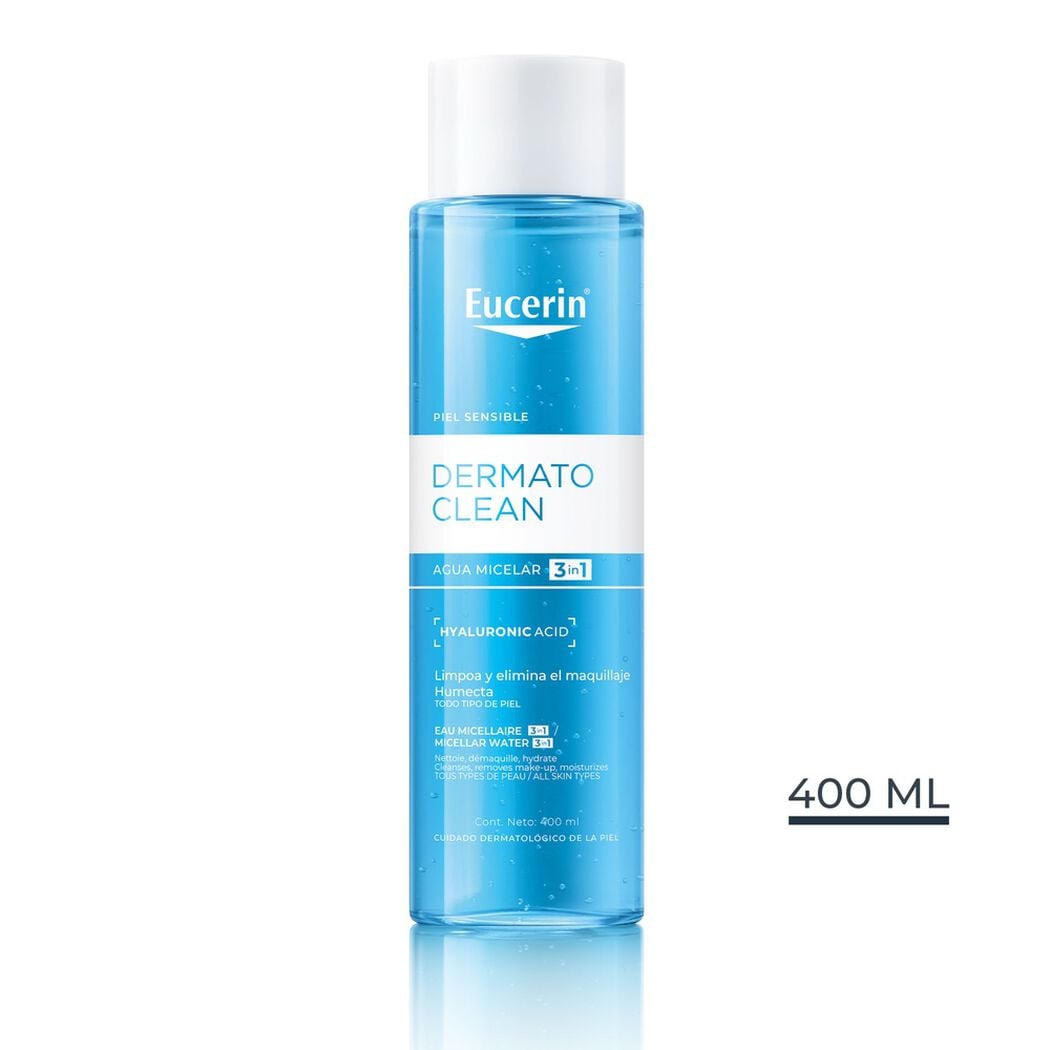 Agua Micelar Eucerin Dermatoclean Hyaluron 400 mL, , large image number 0