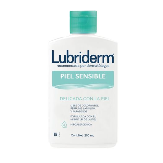 lubriderm® piel sensible x 200 ml, , large image number 1